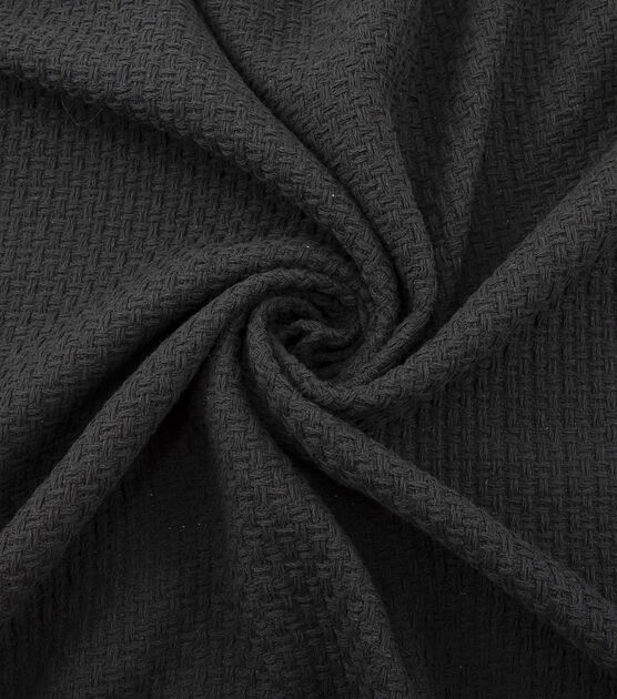 Yaya Han Black Basketweave Tweed Fabric, , hi-res, image 5