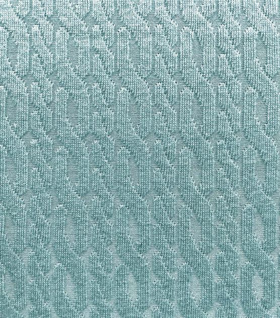 Light Blue Cable Knit Athleisure Fabric, , hi-res, image 3