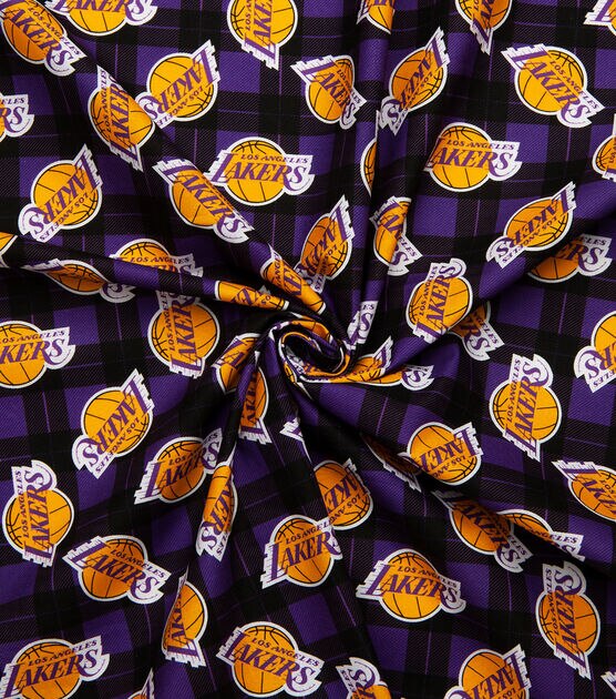 Handmade Purple Yellow Plaid Cotton Flannel Shirt Color Block Tie Dye Lakers