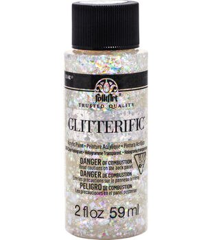 FolkArt Glitterific 2 fl. oz Glitter Paint - Black Opal