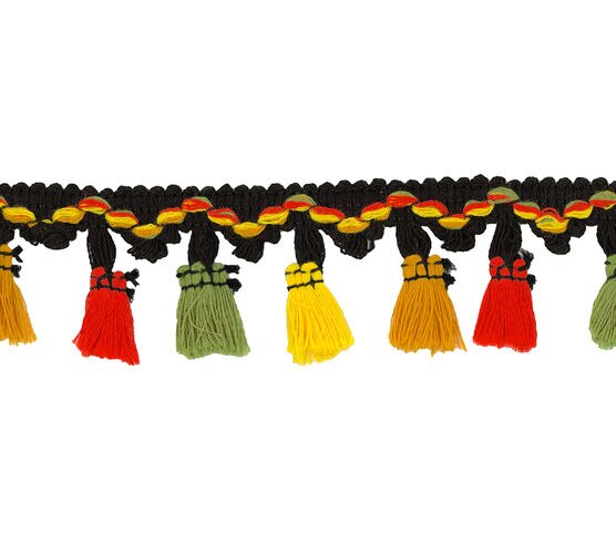 Simplicity Tassel Fringe Trim 1.63" Tribal, , hi-res, image 2