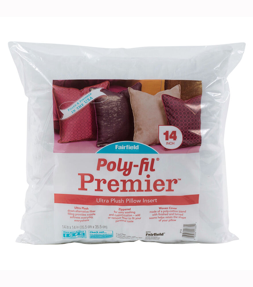 Poly Fil Premier 14x14" Accent Pillow Insert, Soft N Crafty Premier 14", swatch
