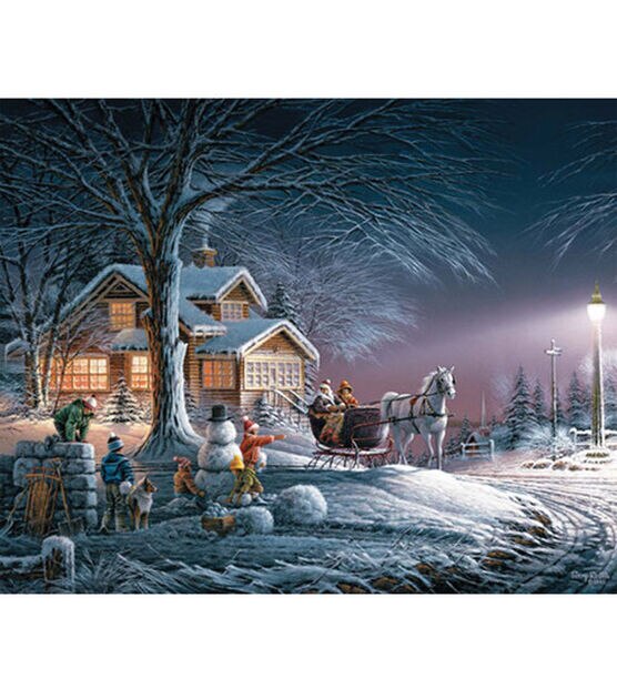 Terry Redlin 24''x30'' 1,000 pc. Puzzle Winter Wonderland | JOANN