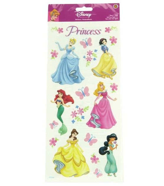 Disney Princess Stickers Princess Dreams Glitter