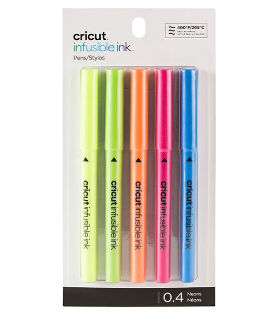Cricut 0.4mm Neon Infusible Ink Pens 5ct