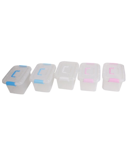 11" x 6.5" Pink & Blue Plastic Storage Boxes 5ct by Top Notch, , hi-res, image 24