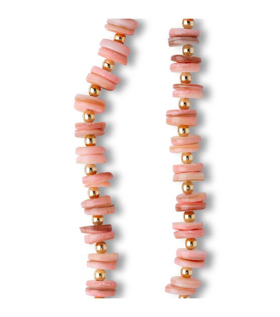 14" Rose Shell Strung Beads by hildie & jo, , hi-res, image 3