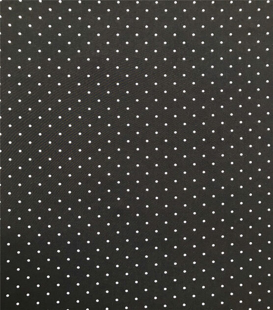 Silky Prints Stretch Chiffon Fabric Black White Dot, , hi-res, image 2