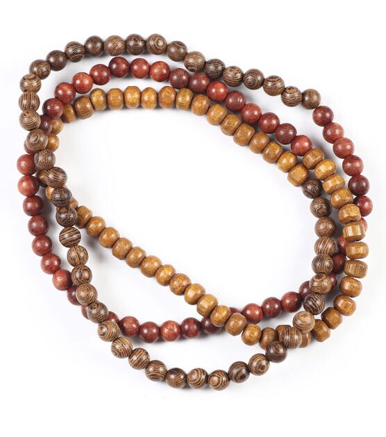 32" Wood String Beads by hildie & jo, , hi-res, image 3