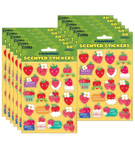 Eureka 960pc Strawberry Scented Stickers