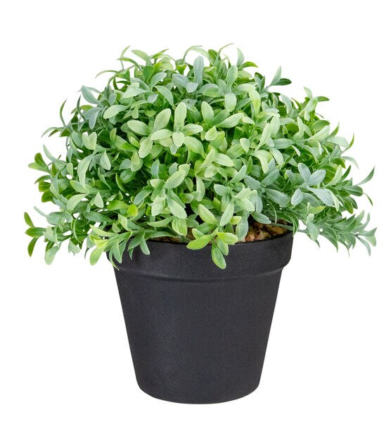 Northlight 7.5" Potted Green Artificial Boxwood Plant, , hi-res, image 1