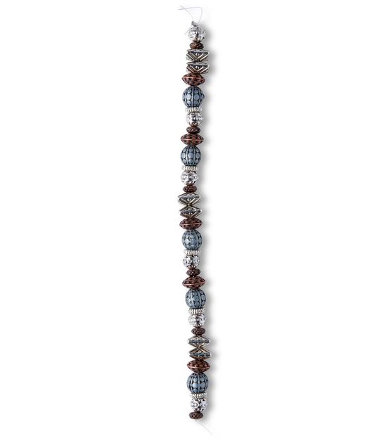 7" x 11mm Mixed Metal Strung Beads by hildie & jo, , hi-res, image 2