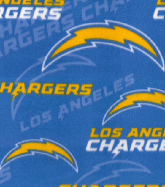 Fabric Traditions Los Angeles Chargers Fleece Fabric Logo, , hi-res, image 2