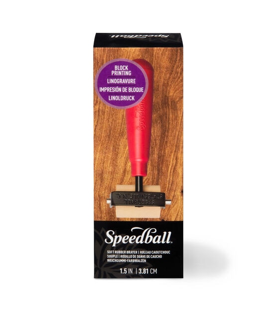 Speedball Deluxe 1-1/2-Inch Soft Rubber Brayer