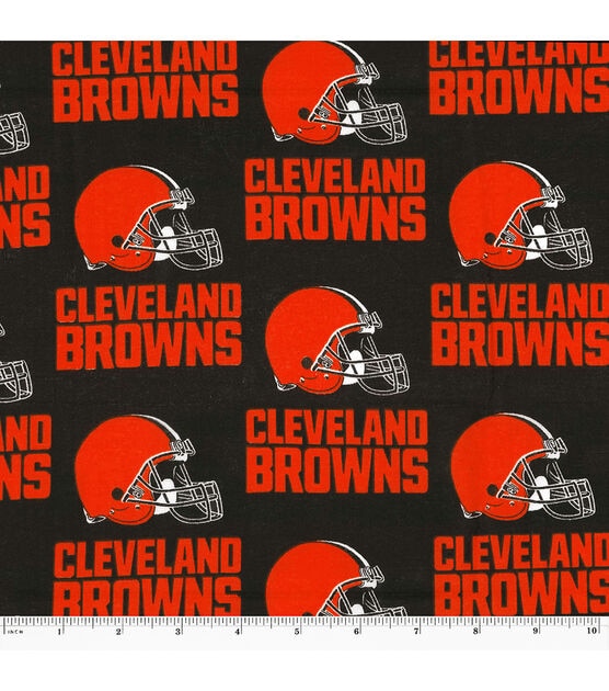 Fabric Traditions Cleveland Browns Cotton Fabric Helmet Logo