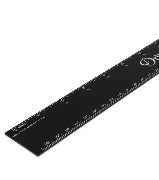 Dritz 12" Specialty Ruler, Aluminum, Black, , hi-res, image 2