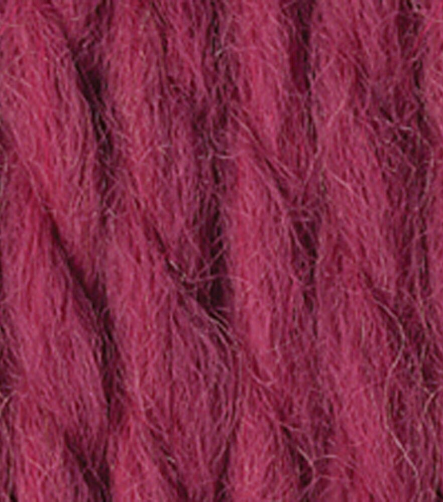 Lion Brand Wool Ease Thick & Quick Super Bulky Acrylic Blend Yarn, Raspberry, swatch, image 6