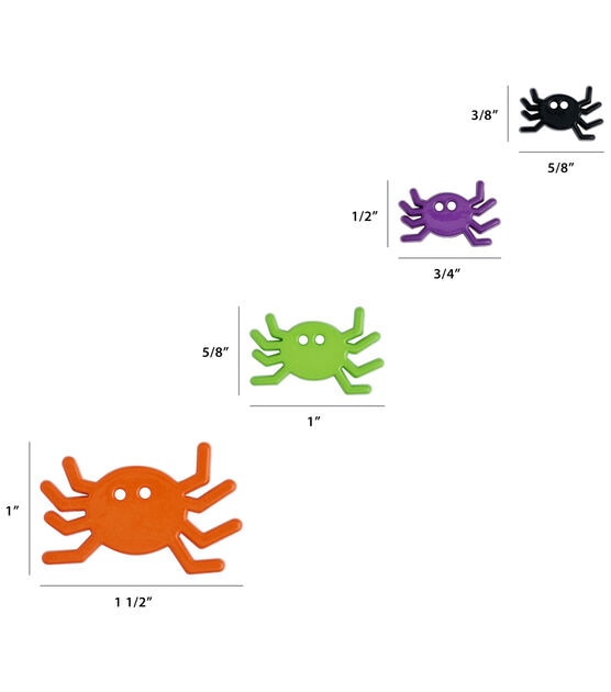 Favorite Findings 2.5oz Multicolor Spider 2 Hole Big Bag of Buttons, , hi-res, image 4