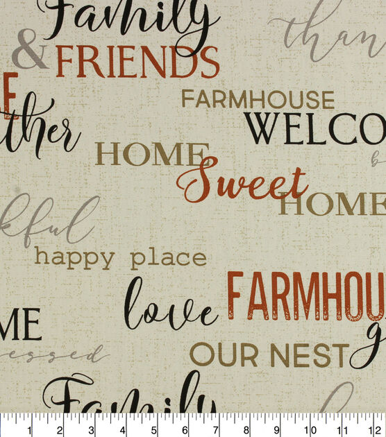 Gather Farmhouse Cotton Canvas Home Decor Fabric, , hi-res, image 2