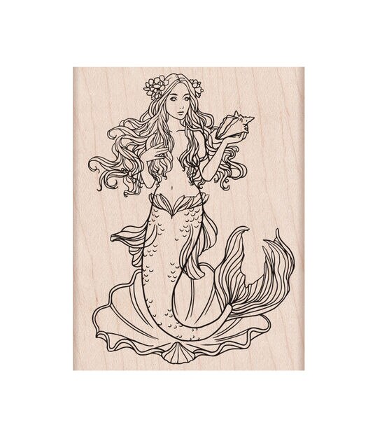 Hero Arts Mounted Rubber Stamp Mermaid