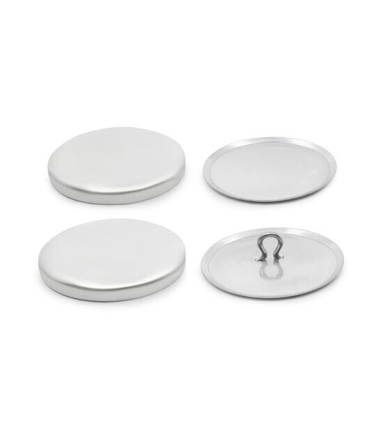 Dritz 1-1/8" Craft Cover Button Kit, 10 Sets, Nickel, , hi-res, image 3