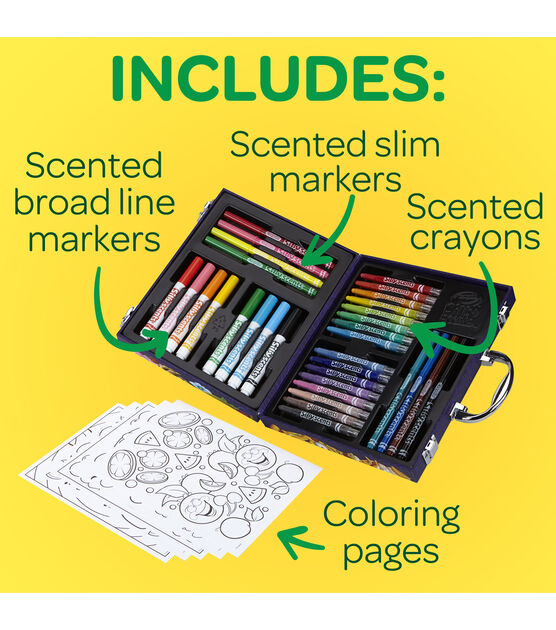 Crayola 52ct Silly Scents Inspiration Art Case Kit, , hi-res, image 11