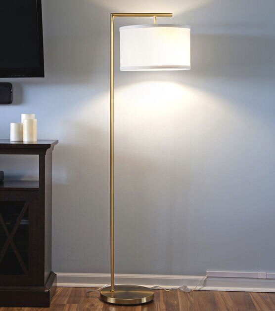 Brightech Montage Modern LED Floor Lamp - Antique Brass, , hi-res, image 5