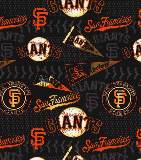 Fabric Traditions San Francisco Giants Cotton Fabric Vintage