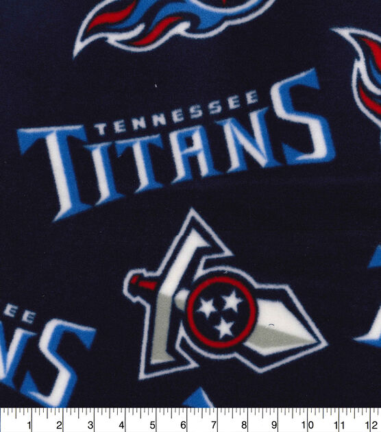 Fabric Traditions Tennessee Titans Fleece Fabric Logo