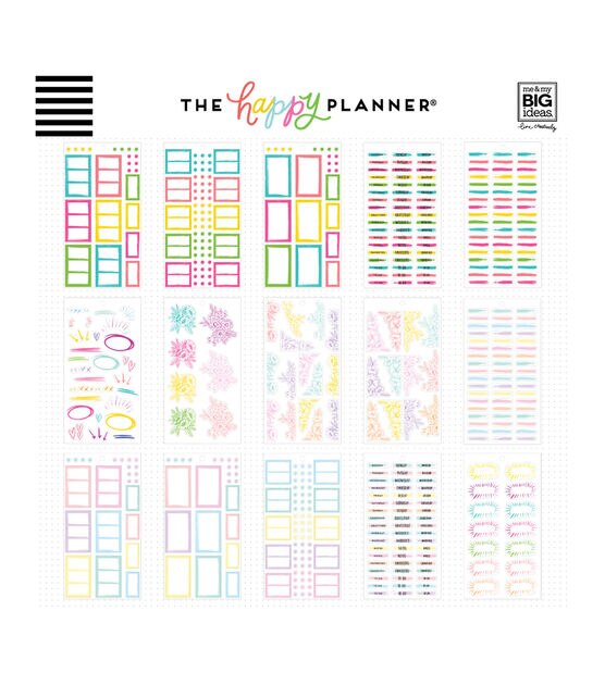 924pc Colorful Boxes Happy Planner Sticker Pack, , hi-res, image 2