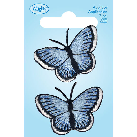 Wrights 2pk Butterfly Iron On Patches