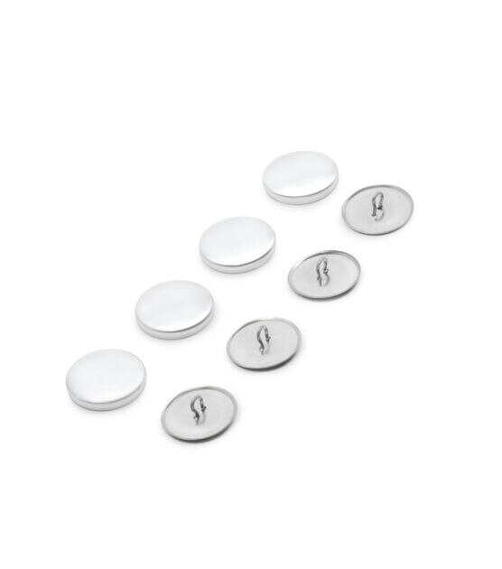 Dritz 7/8" Cover Button Refill, 4 Sets, Nickel, , hi-res, image 4
