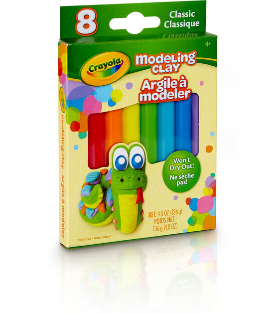 Crayola Modeling Clay .6oz 8-Basic Colors