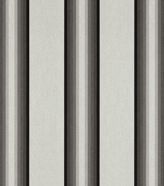 Sunbrella 46'' Stripes Standard Gray/Black/White Print Outdoor Fabric