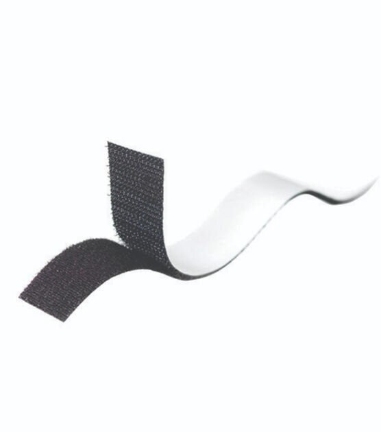 VELCRO Brand Sticky Back for Fabrics 24" x 3/4" Tape Black, , hi-res, image 2