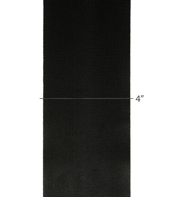 Black Four Inch Elastic Webbing, , hi-res, image 3