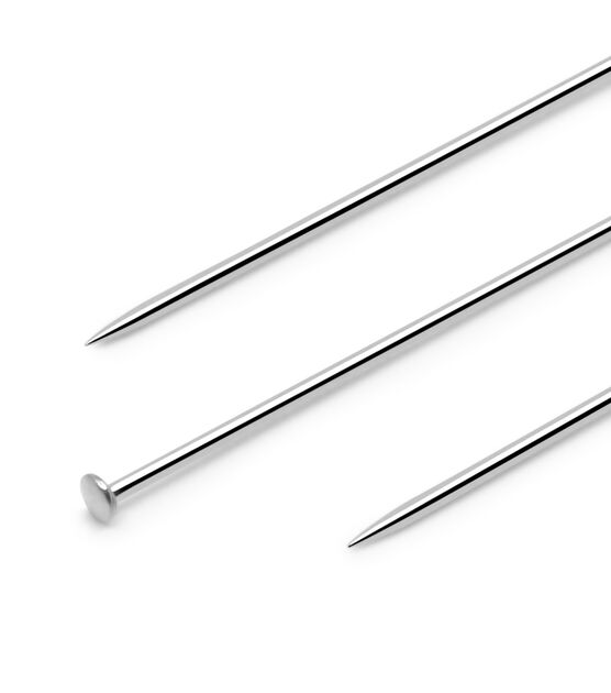 Dritz 1-1/16" Dressmaker Pins, Nickel, 750 pc, , hi-res, image 2