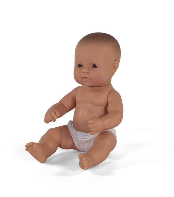Miniland Educational 12" Newborn Caucasian Girl Doll, , hi-res, image 2