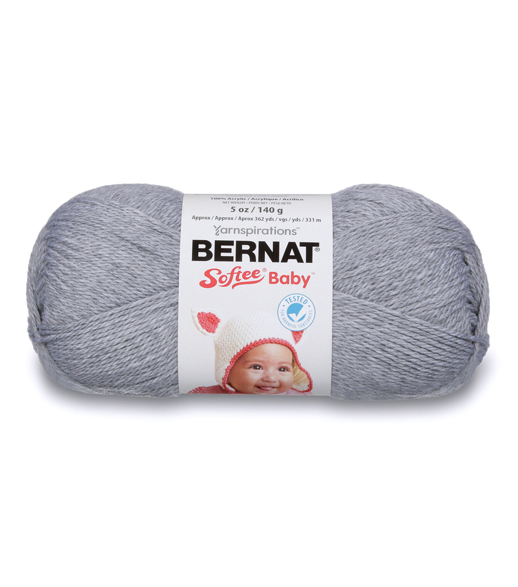 Bernat Softee Baby Light Weight Acrylic Yarn, Flannel, hi-res