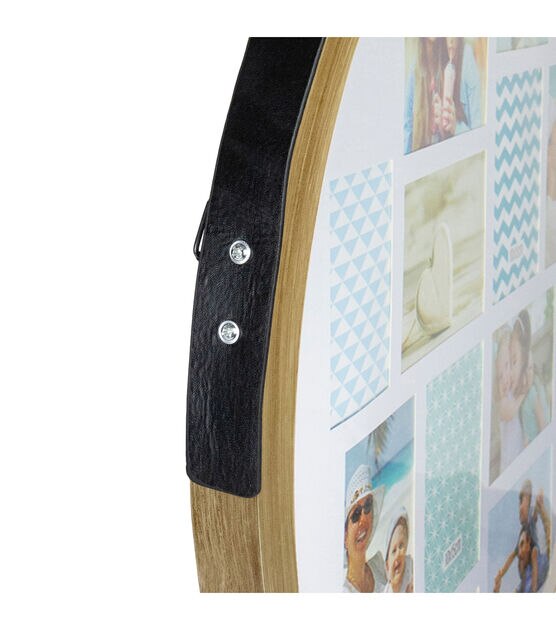 Northlight 28" Wood 12 Photo Round Collage Frame, , hi-res, image 4