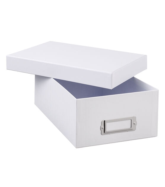 Park Lane Photo Storage Box - White - Album Storage - Paper Crafts & Scrapbooking