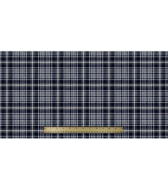 Grey / Black Buffalo Plaid Cotton Flannel Fabric – The Fabric