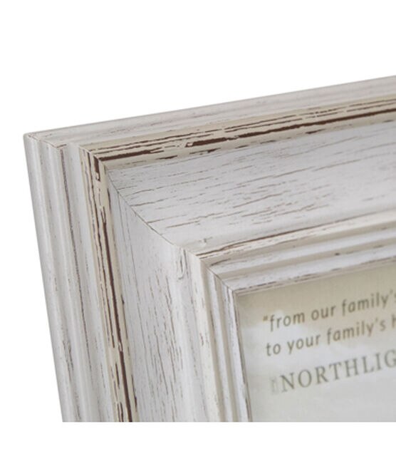 Northlight 4" x 6" White Distressed Vintage Wall Tabletop Picture Frame, , hi-res, image 5