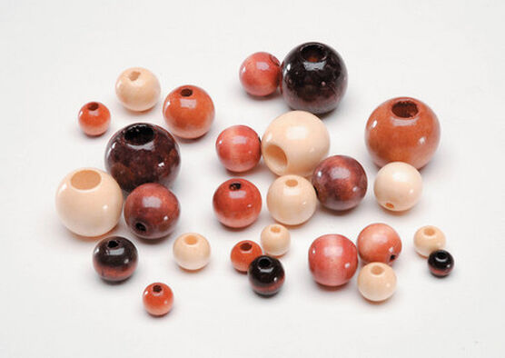 7oz Multicolor Round Wood Beads by hildie & jo