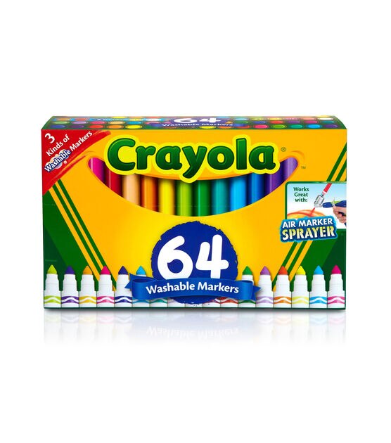 Crayola 64ct Ultra Clean Broad Line Washable Markers