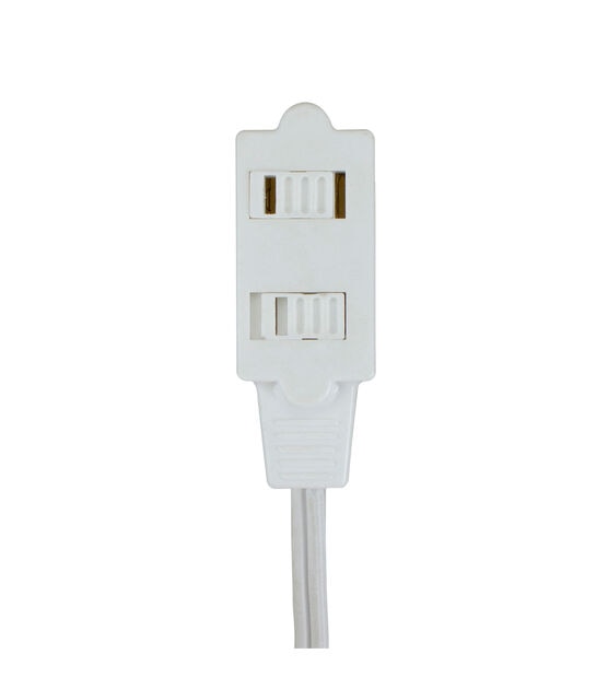 Northlight 9ft White Outdoor Extension Cord -3 Outlets and Safety Locks, , hi-res, image 2