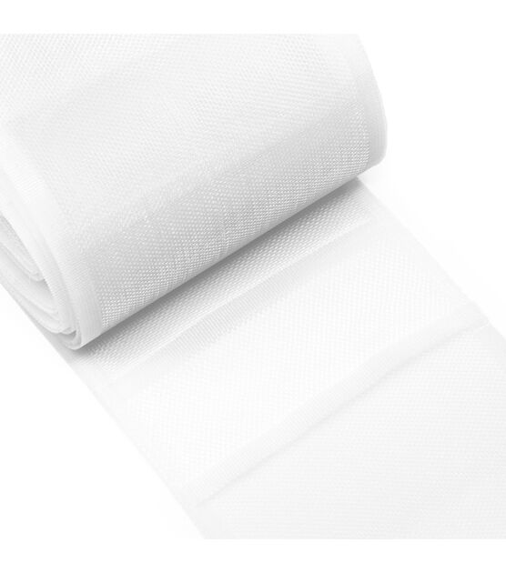 Dritz Home Woven Rod Loop Tape, 4" x 6 yd, White, , hi-res, image 2
