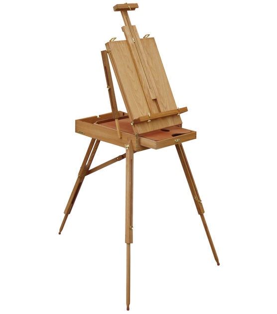 French Style Easel Folding Sketch Painting Easel with Drawer