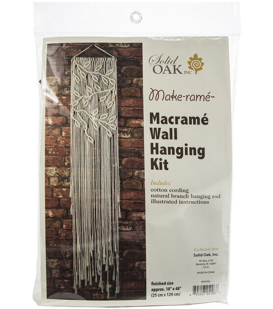 Macrame Wall Hanger Kit Leaves & Branches