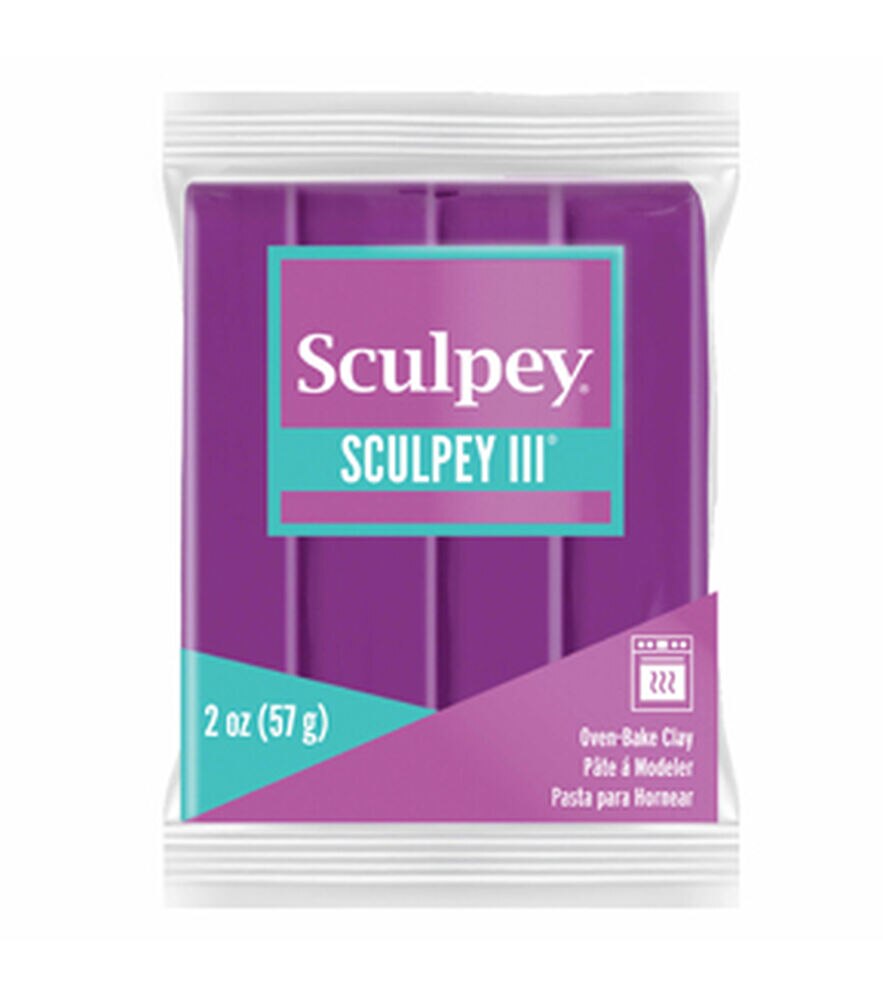 Sculpey 2oz Oven Bake Polymer Clay, Violet, swatch